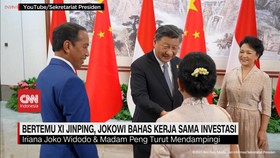 VIDEO: Bertemu XI Jinping, Jokowi Bahas Kerja Sama Investasi