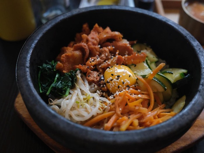 Ilustrasi makanan khas Korea Selatan