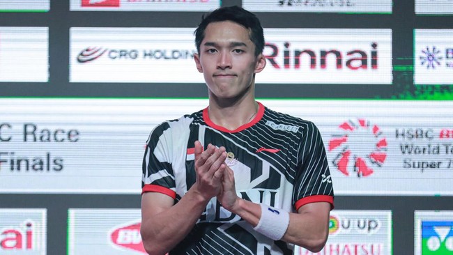 Jonatan Christie berhasil naik empat peringkat dalam pengumuman daftar ranking terbaru BWF pekan ini.