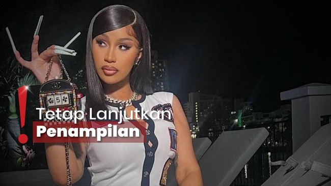 Tak Terima Disiram Air, Cardi B Balas Lempar Mikrofon ke Penonton