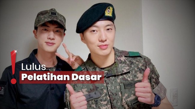 Lagi Wamil, Jin BTS Pamer Foto Bareng Yoon WINNER di Tempat Pelatihan