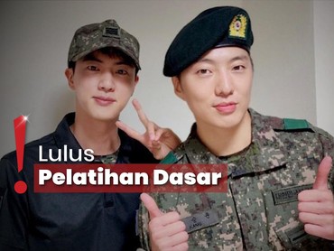 Lagi Wamil, Jin BTS Pamer Foto Bareng Yoon WINNER di Tempat Pelatihan