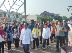 Jokowi Resmikan Sodetan Ciliwung yang Sempat Mangkrak 6 Tahun