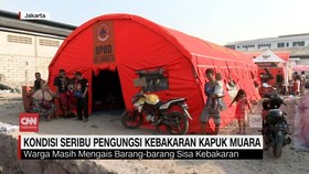 VIDEO: Kondisi Seribu Pengungsi Kebakaran Kapuk Muara