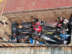 Belasan Motor yang Akan Dikirim ke Lampung Dipesan Bos Besar Si Kentung