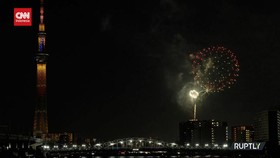 VIDEO: Festival Sungai Sumida, 20 Ribu Kembang Api Hiasi Langit Tokyo