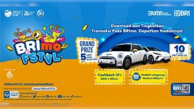 Mobil Listrik Keren untuk Nasabah BRI di BRImo FSTVL 2023