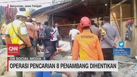 VIDEO: Operasi Pencarian 8 Penambang Dihentikan