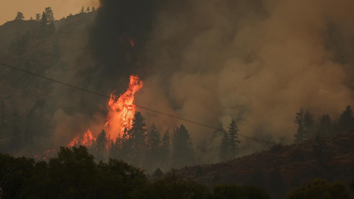 FOTO: Kebakaran Hutan di Kanada Merembet hingga Perbatasan AS