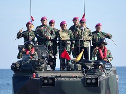 Mahfud Pantau Latihan 3 Matra TNI: Insyaallah Negara Dijaga dengan Baik