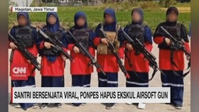 VIDEO: Santri Bersenjata Viral, Ponpes Hapus Ekskul Airsoft Gun