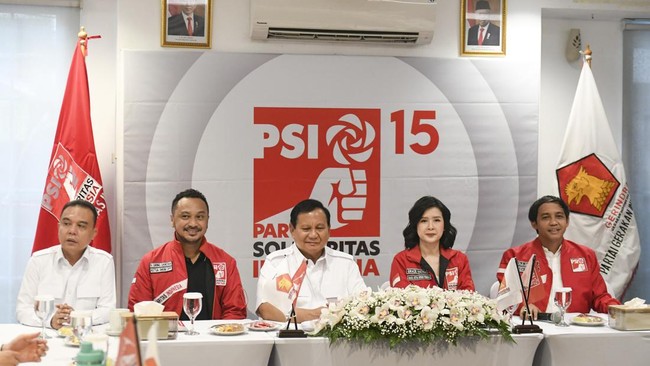 Juru Bicara PSI Sigit Widodo mengklaim kehadiran elite PSI dalam pertemuan parpol di kediaman Prabowo, di Hambalang Bogor, hanya sekedar silaturahmi politik.