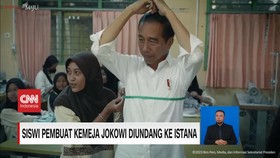 VIDEO: Siswi Pembuat Kemeja Jokowi Diundang ke Istana