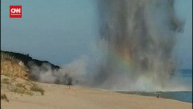 VIDEO: Detik-detik Militer Turki Ledakan Puluhan Artileri Tua
