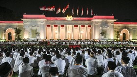 FOTO: Lantunan Zikir & Doa Kebangsaan HUT ke-78 RI di Istana Presiden