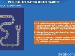 Ini Desain Baru Ujian Praktik SIM, Bukan Angka 8 tapi Huruf S