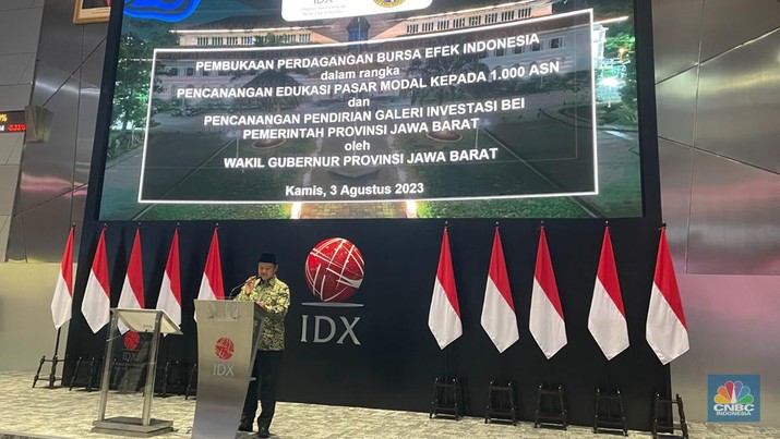 Edukasi Pasar Modal. (CNBC Indonesia/Romys Binekasri)