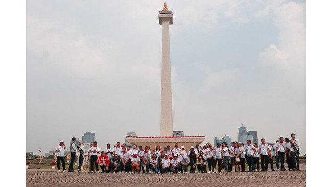 Para delegasi yang sedang menghadiri MGMAC dan AMF 2023 itu diajak mengunjungi mulai Monumen Nasional, Masjid Istiqlal, hingga Gereja Katedral, Rabu (2/8).