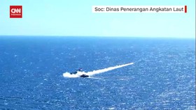 VIDEO: Momen TNI AL Tembakkan 4 Rudal Saat Operasi Laut Gabungan TNI