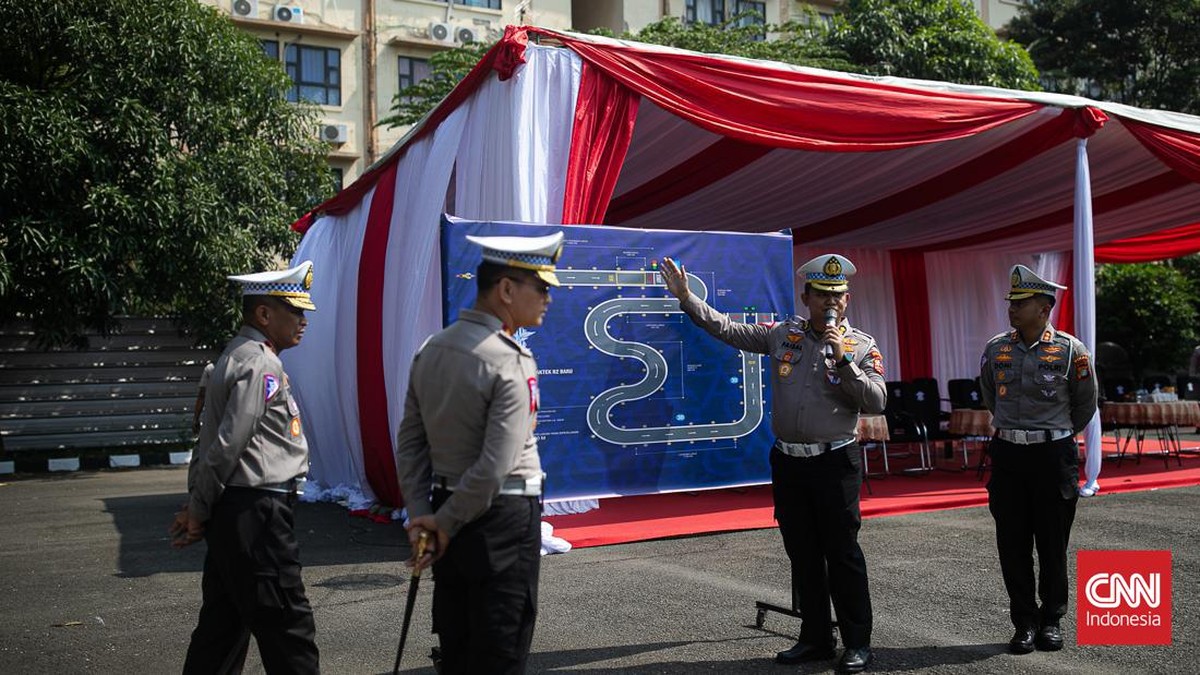 FOTO: Desain Baru Ujian Praktik SIM C, Kini Bentuknya Lintasan Sirkuit