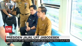 VIDEO: Presiden Jokowi Jajal LRT Jabodebek
