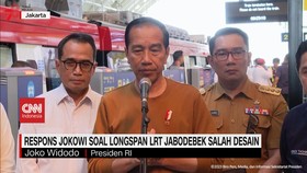 VIDEO: Respons Jokowi Soal Longspan LRT Jabodebek Salah Desain