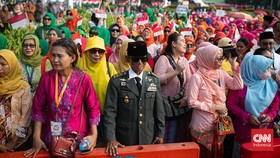 FOTO: Istana Berkebaya Sambut HUT Ke-78 RI