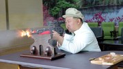 Korut Rilis Foto Kim Jong Un Bidik Senjata Saat Kunjungan Kerja