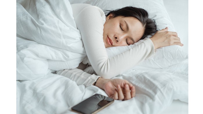 Illustration of a person taking a nap.