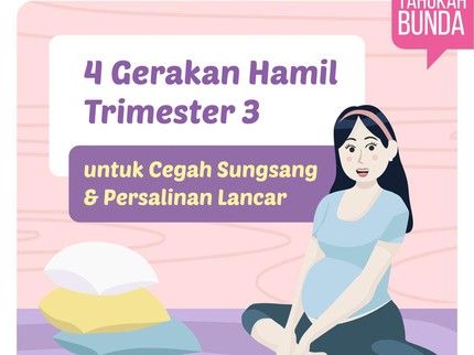 Gerakan Hamil Trimester 3 untuk Cegah Sungsang & Persalinan Lancar