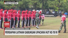 VIDEO: Persiapan Latihan Gabungan Upacara HUT ke-78 RI