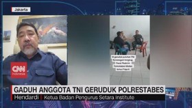 VIDEO: Gaduh Anggota TNI Geruduk Polrestabes