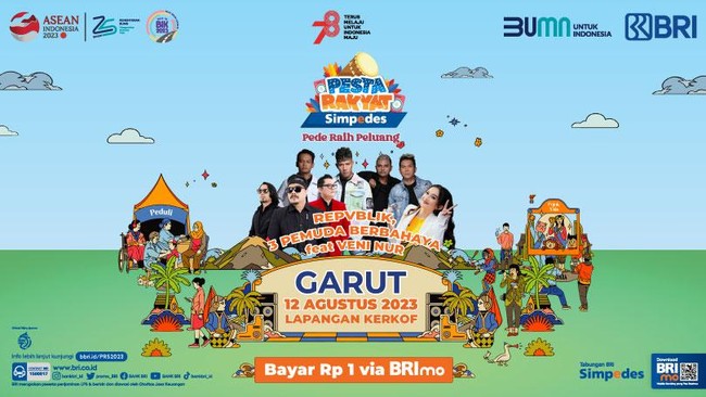 PT Bank Rakyat Indonesia (Persero) Tbk menggelar Pesta Rakyat Simpedes (PRS) 2023 di berbagai wilayah Indonesia, termasuk di Garut untuk mendukung UMKM.