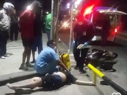 Diduga Mabuk, Bule Terkapar Seusai Tabrak Barikade Besi di Kuta