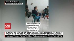 VIDEO: Puluhan Anggota TNI Geruduk Polrestabes Medan
