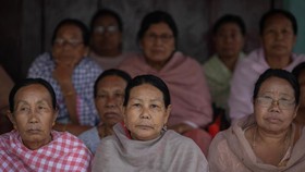 FOTO: Para Puan Prajurit Juga Korban Perang Etnis di Manipur India