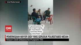 VIDEO: Pemeriksaan Mayor Dedi yang Geruduk Polrestabes Medan