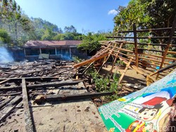 Sedih! Satu-satunya PAUD Desa Wates Ponorogo Terbakar Rata dengan Tanah