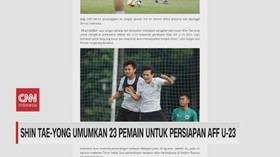 VIDEO: Shin Tae-Yong Umumkan 23 Pemain untuk Persiapan AFF U-23