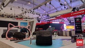 Mengintip GIIAS 2023 Jelang Pembukaan, Banyak Mobil Baru Ditutup Kain