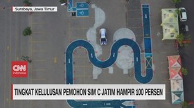 VIDEO: Tingkat Kelulusan Pemohon SIM C Jatim Hampir 100 Persen