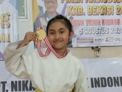 Zahra Nurul yang Sukses Jadi Juara 1 Ajang Judo Tingkat Jabar