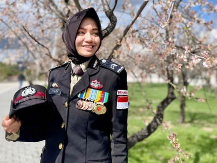 Kisah Briptu Tiara Nissa dari Pasuruan, Lulusan Terbaik di Akademi Kepolisian Turki