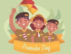 25 Twibbon Hari Pramuka ke-62 2023 yang Lucu, Keren dan Gratis