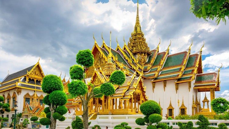 Ilustrasi Grand Palace Bangkok Thailand