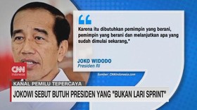 VIDEO: Jokowi Sebut Butuh Presiden Yang 'Bukan Lari Sprint'