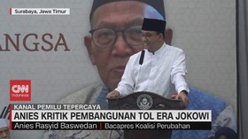 VIDEO: Anies Kritik Pembangunan Tol Era Jokowi