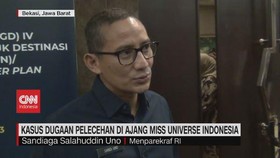 VIDEO: Sandiaga Uno Soal Kasus Dugaan Pelecehan di Kontes Kecantikan