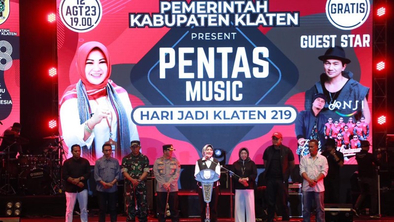 Bupati Apresiasi Gelaran Konser Musik di HUT Klaten ke-219