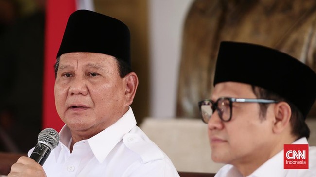 Prabowo Subianto mendatangi kantor DPP PKB usai ditetapkan sebagai calon presiden terpilih hasil Pilpres 2024 oleh KPU.